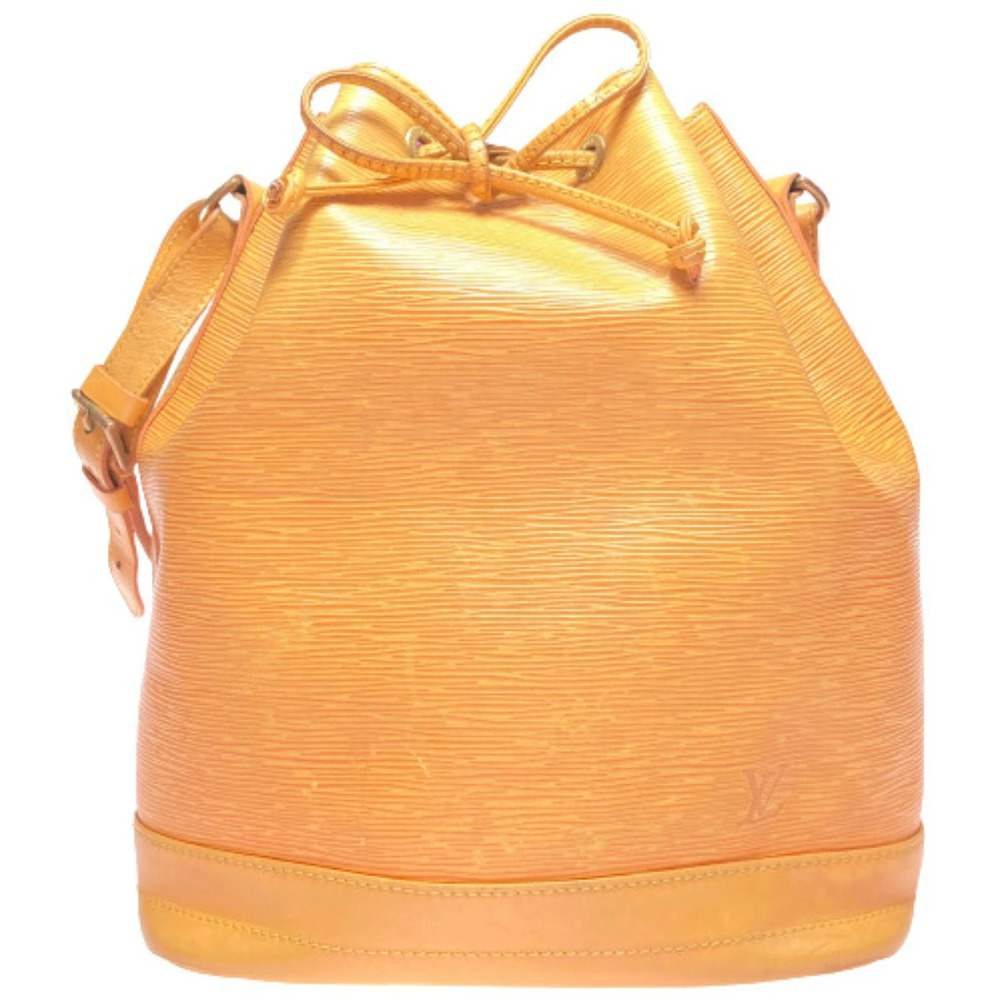 LOUIS VUITTON Epi Noe Yellow Shoulder Bag Drawstring